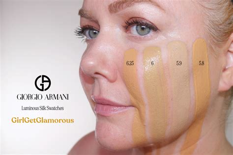 armani silk foundation swatches|armani luminous silk shades explained.